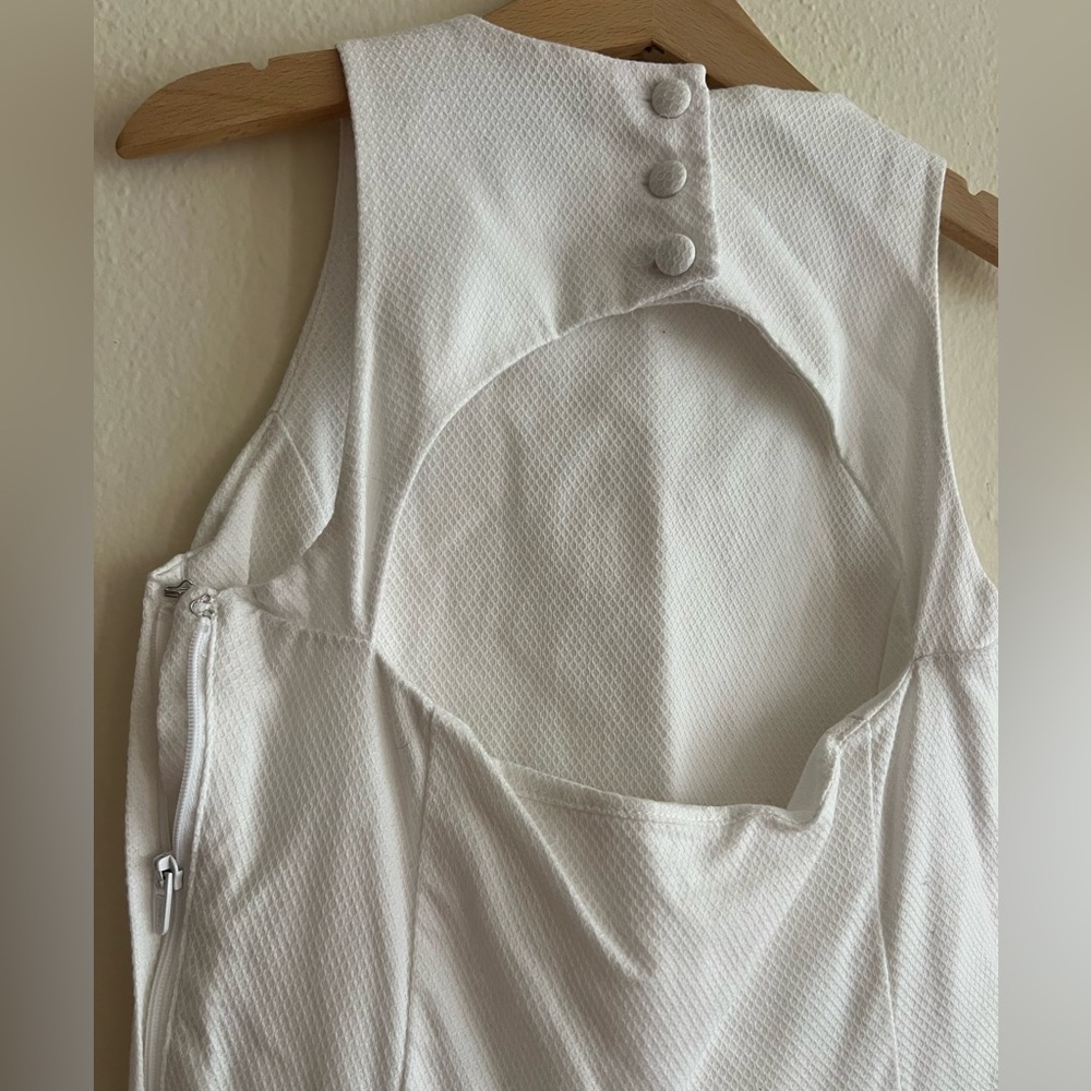 Polo by Ralph Lauren White Textured Open Back Dress Kids Girl Size 7 Party - Picture 6 of 9